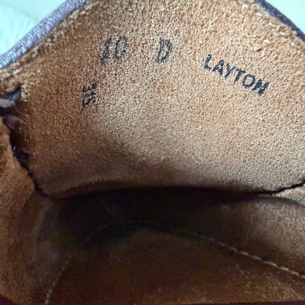 GH Bass Layton Burgundy Leather Kiltie Tassel Loafers Mens 10 D Slip On Shoes
